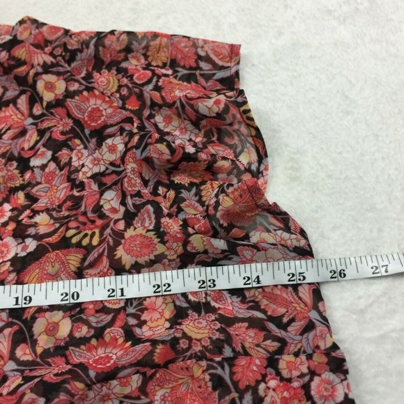Liz Claiborne Petite Black Floral Short Sleeve Top PXXL - Picture 7 of 8